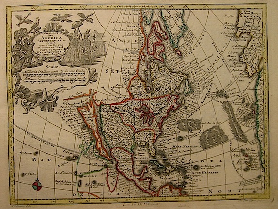 Seutter Matthaeus (1678-1757) Nov. Orbis sive America septentrionalis, divisa per sua Regna, Provinc. et Insul.... s.d. (ma 1744) Augsburg, presso C.Lotter 
